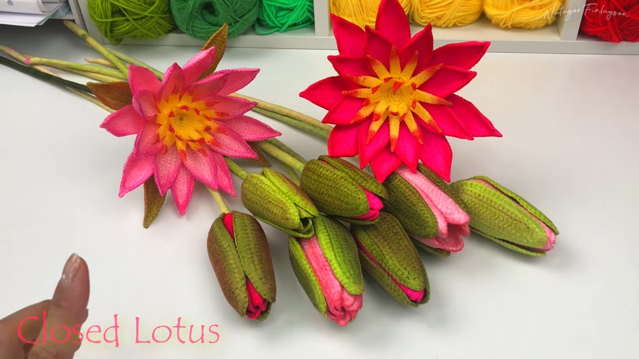 Crochet Lotus Flower Closed Bud Tutorial | Lotus Bud Pattern