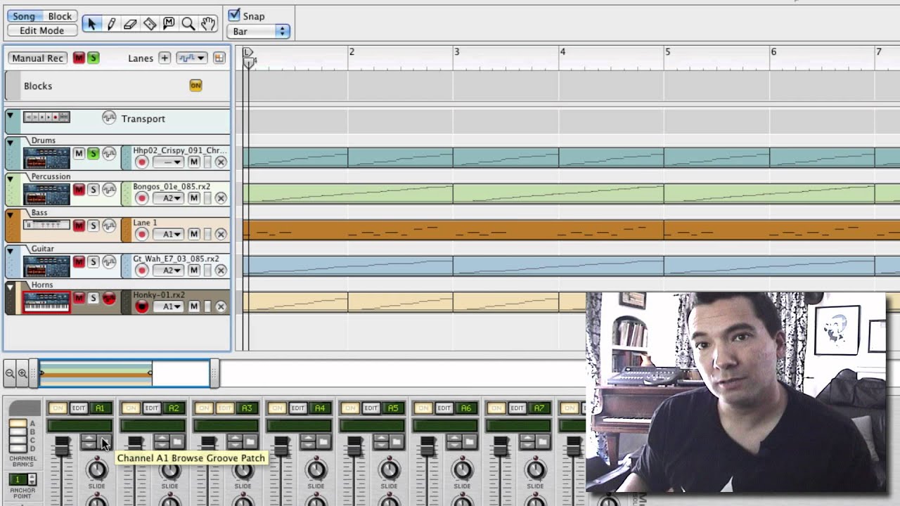 Reason's ReGroove Mixer: Using Groove Patches Effectively