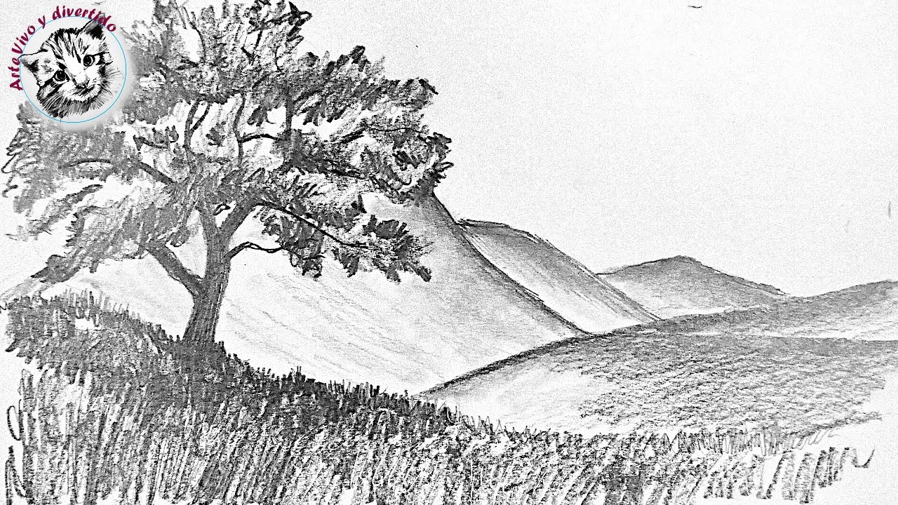 Como dibujar desde Cero #4 Como Dibujar un Paisaje Realista