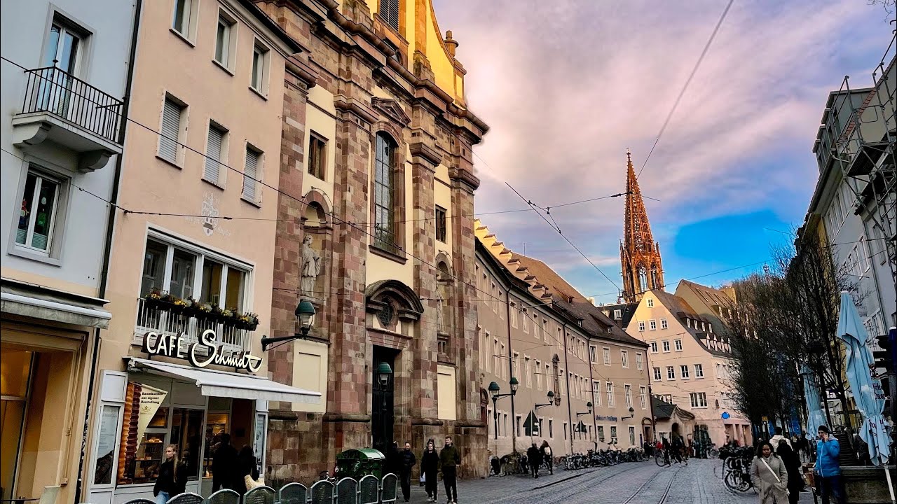 Beautiful Freiburg im Breisgau. Walking Tour (January 29, 2025). Germany 🇩🇪