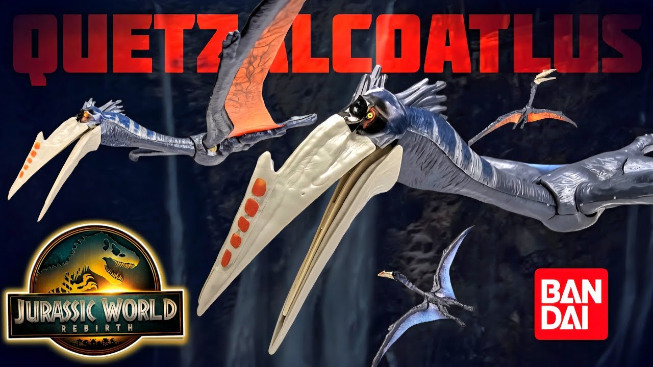 Обзор сочлененного планнозавра кетцалькоатля от Bandai Jurassic World Rebirth!!!