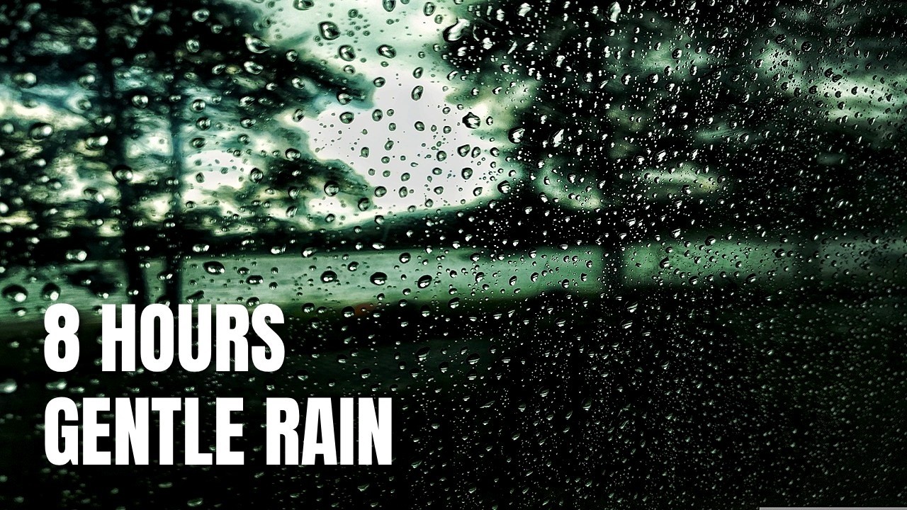Rain Sounds on Window 🌧 8 Hours for Deep Sleep, Study & Focus | Relaxing Night Ambience