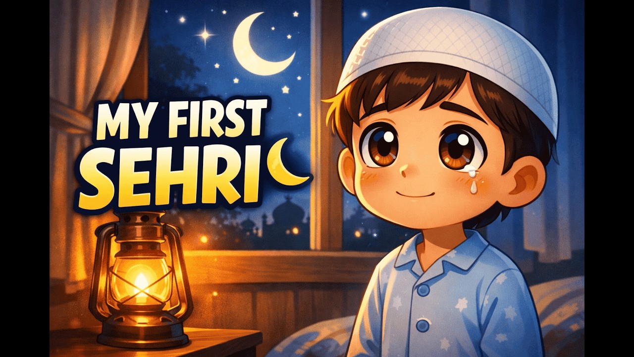 A Muslim Boy&rsquo;s First Sehri 🌙 | Ramadan 2026 2D Cartoon (Emotional Story)