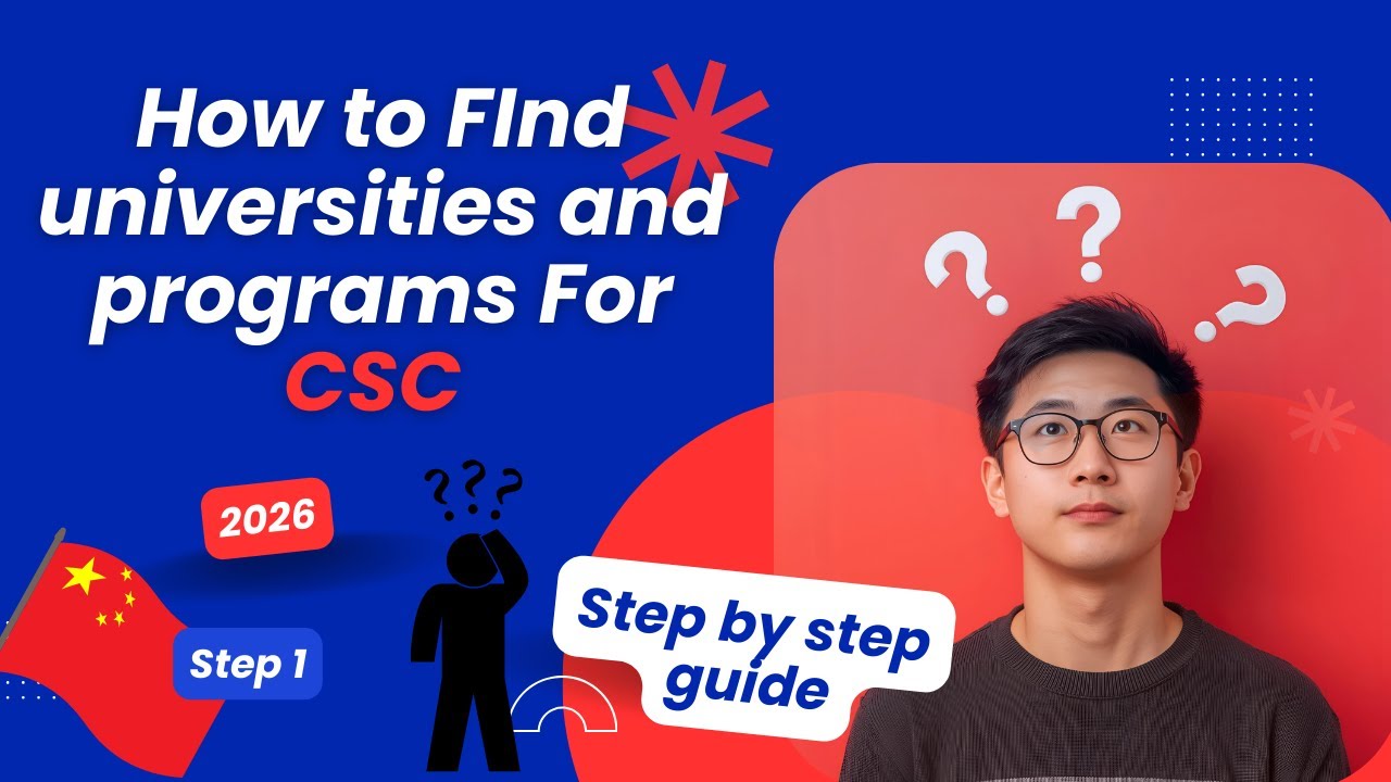How to find universities,program & supervisor for CSC |2026-2027| 1st Step