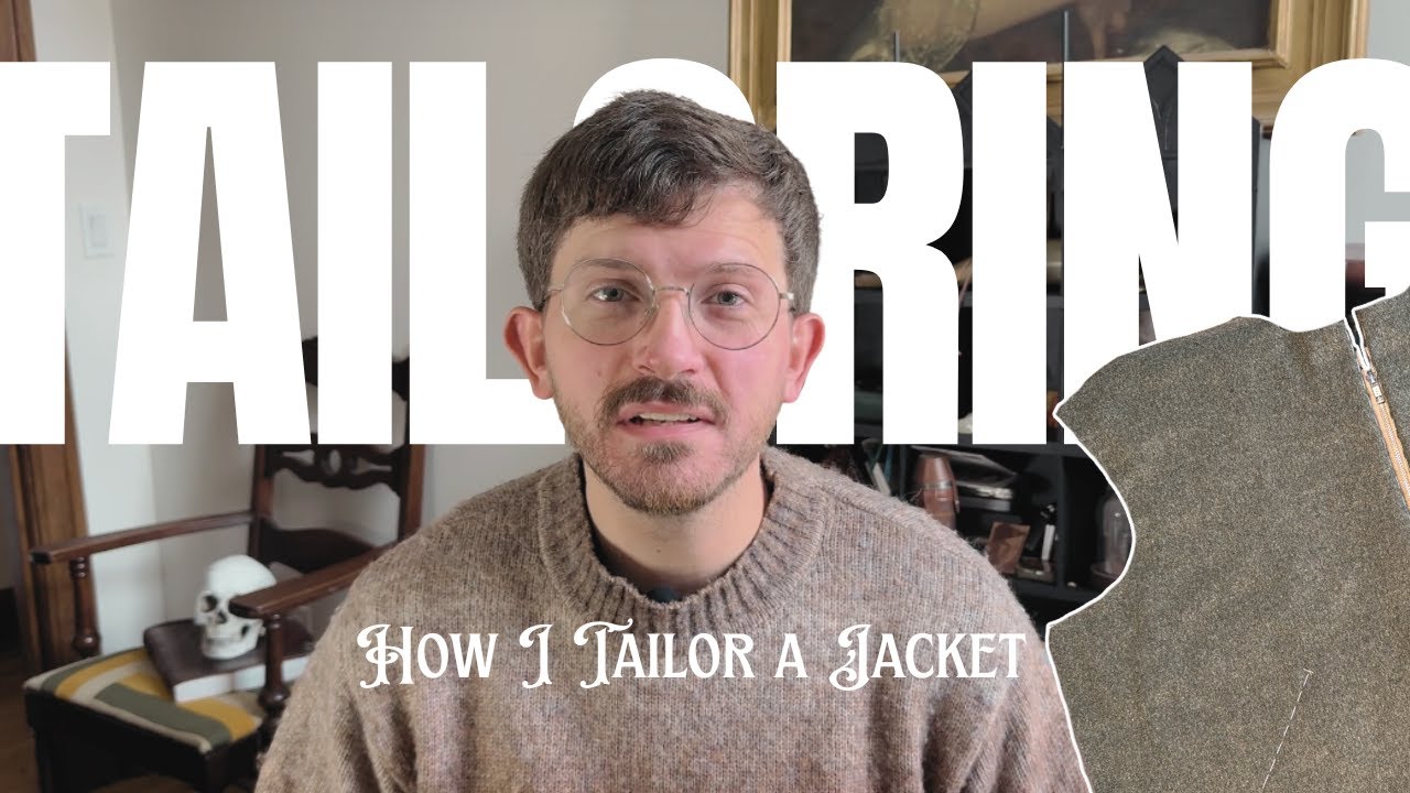 How I Tailor a Jacket - Soft Tailoring a Modern Mens Jacket!