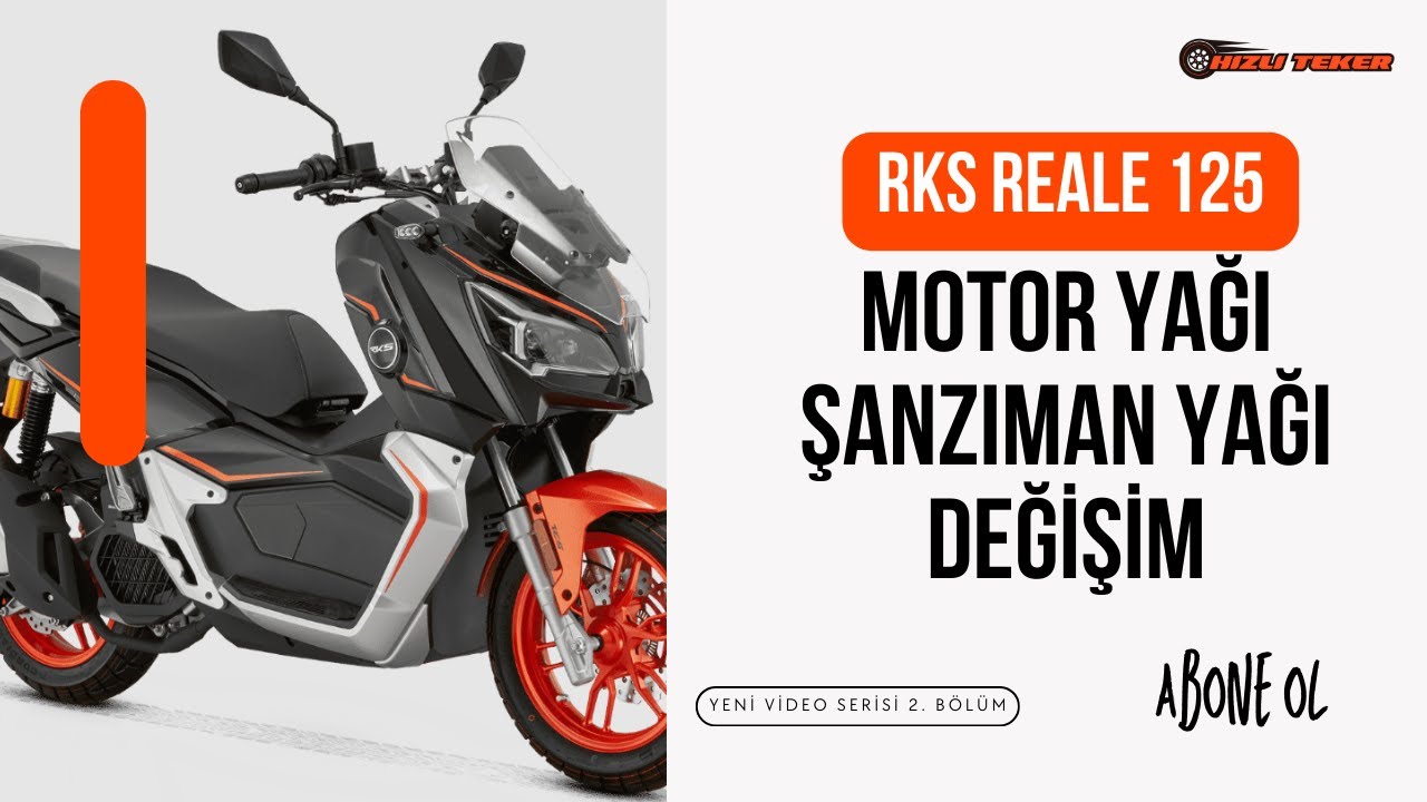 RKS Reale 125 Motor Yağı ve Şanzıman Yağı Değişimi | Yeni Video Serisi 2. Bölüm