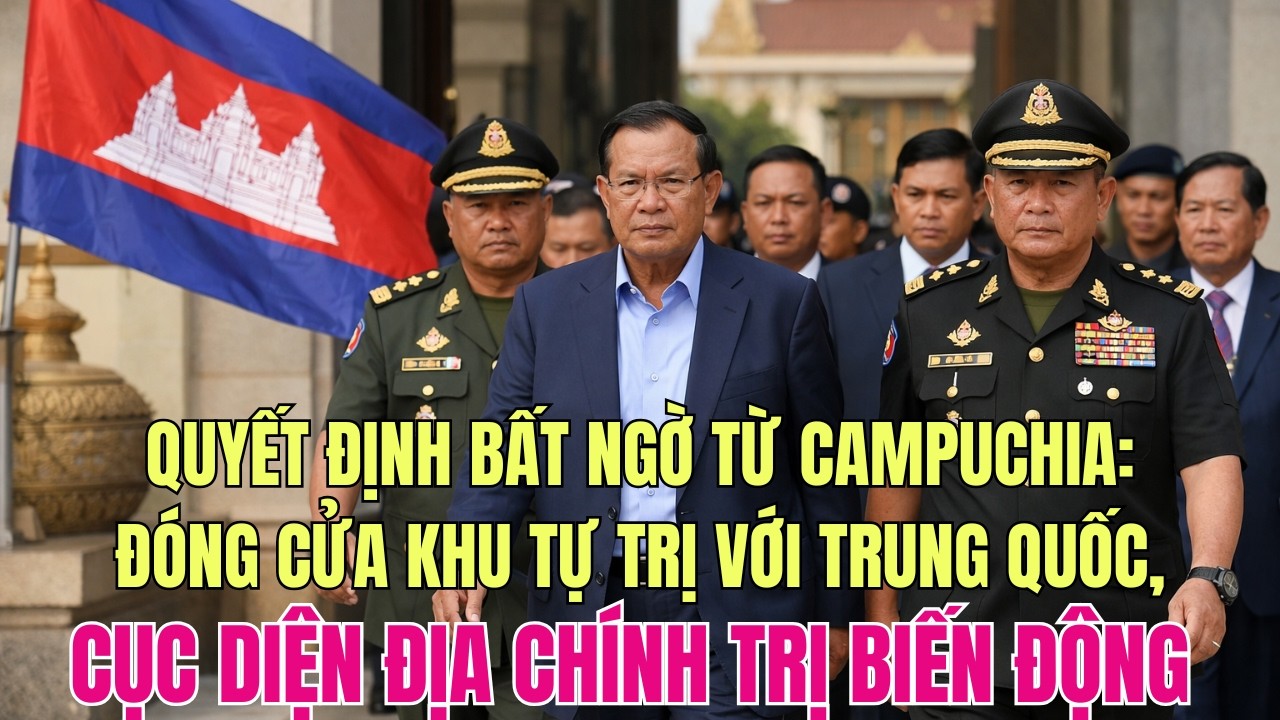 Quyết Định Bất Ngờ Từ Campuchia:Đóng Cửa Khu Tự Trị Với Trung Quốc, Cục Diện Địa Chính Trị Biến Động