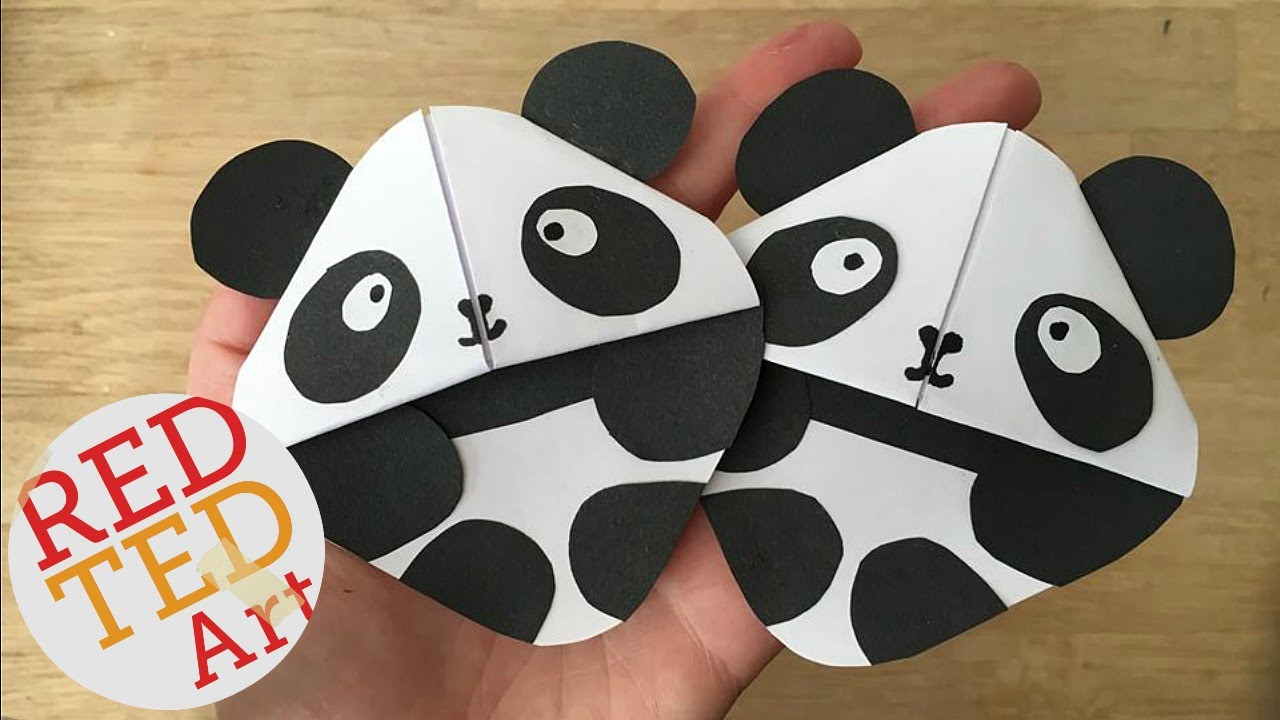 Easy Panda Bear Bookmark DIY (Great for Kung Fu Panda fans too)