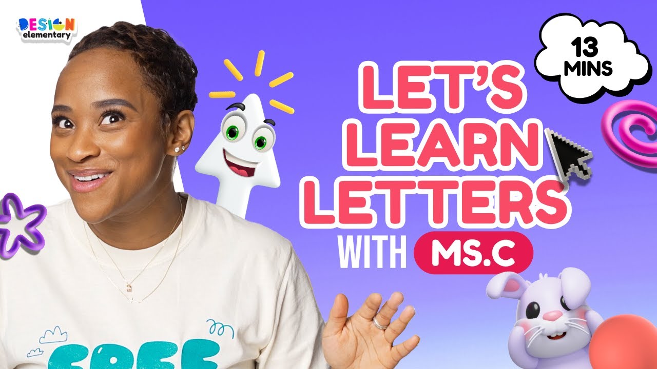 Learn the Letters – ABCs of Graphic Design with Ms C | Fun Learning for Kids Ages 3–6