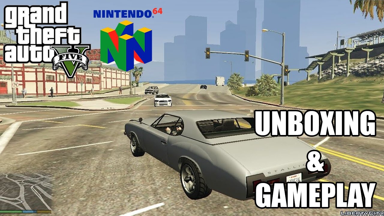 Grand Theft Auto V  - N64 Game Port | Unboxing & Gameplay (Nintendo 64)