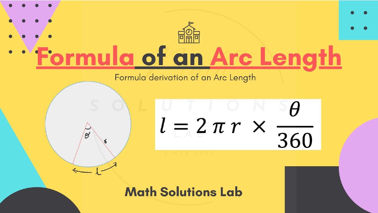 Formula of an Arc Length - Explained in Burmese