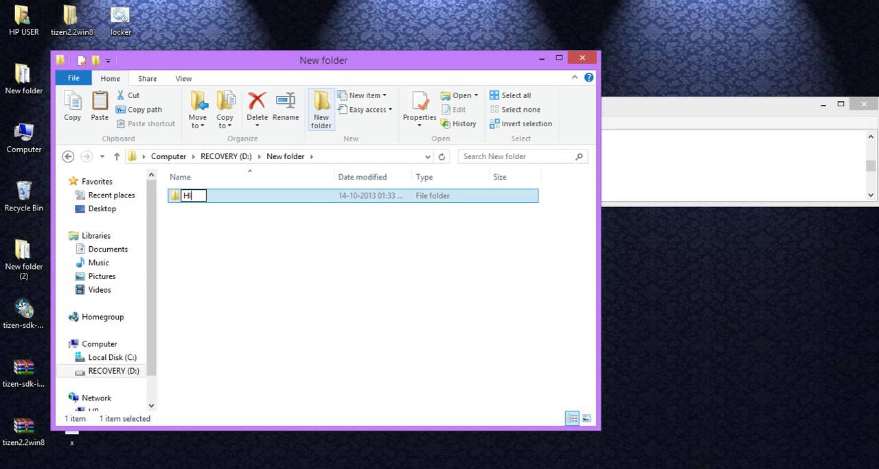 How to hide folders in windows 8