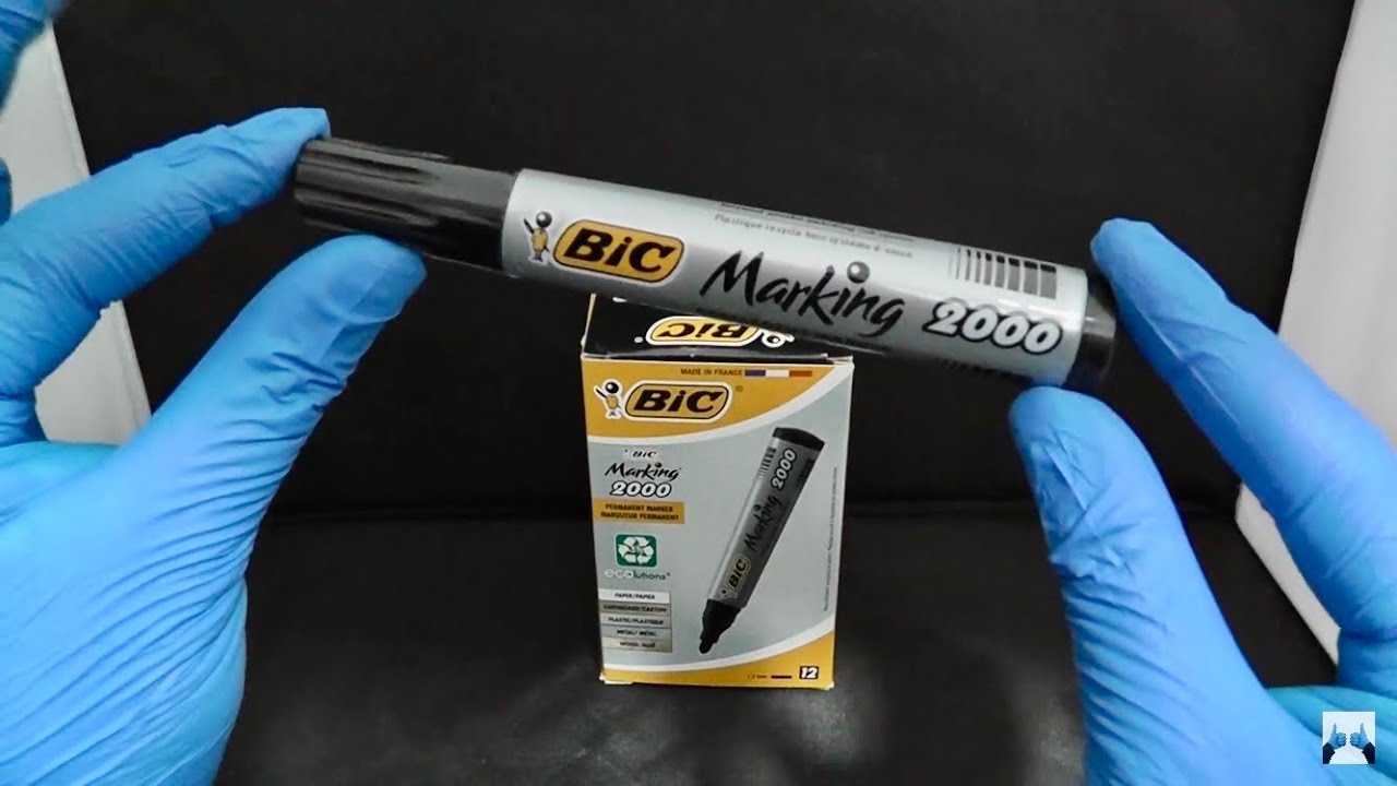 BiC PERMANENT MARKER 2000 REVIEW TESTING DRAWING WRITING ✍️ HOW TO USE --------- ASHENS KSI W2S ALIA