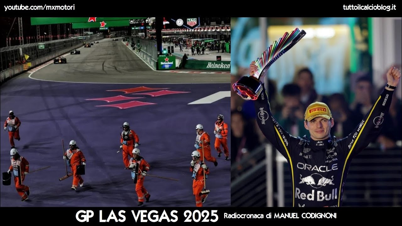 Gp LAS VEGAS 2025 - Radiocronaca di Manuel Codignoni - MAX VERSTAPPEN vince, McLAREN squalificate