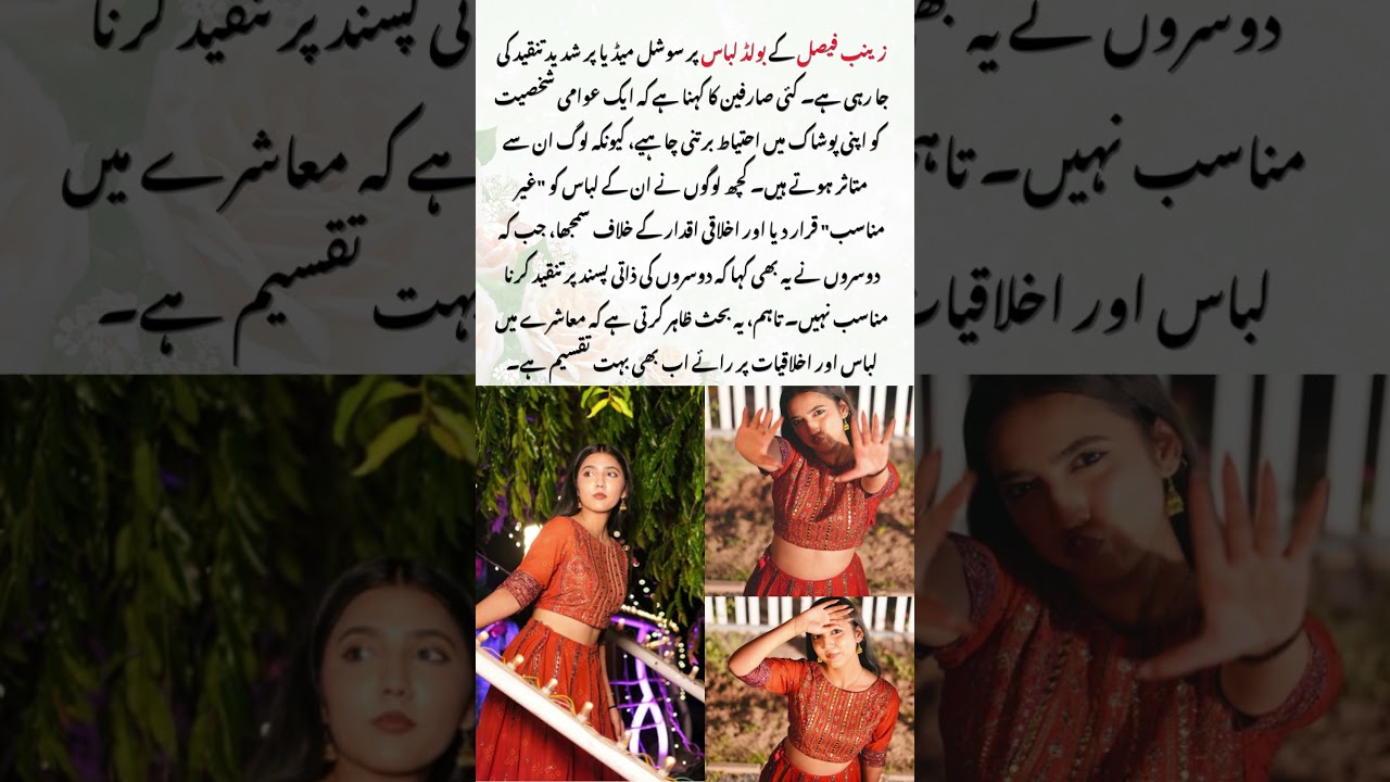 Zainab Faisal🔥Bold Dress Controversy  Public Reaction😱#zainabfaisal #sistrology #viralvideo #vloger