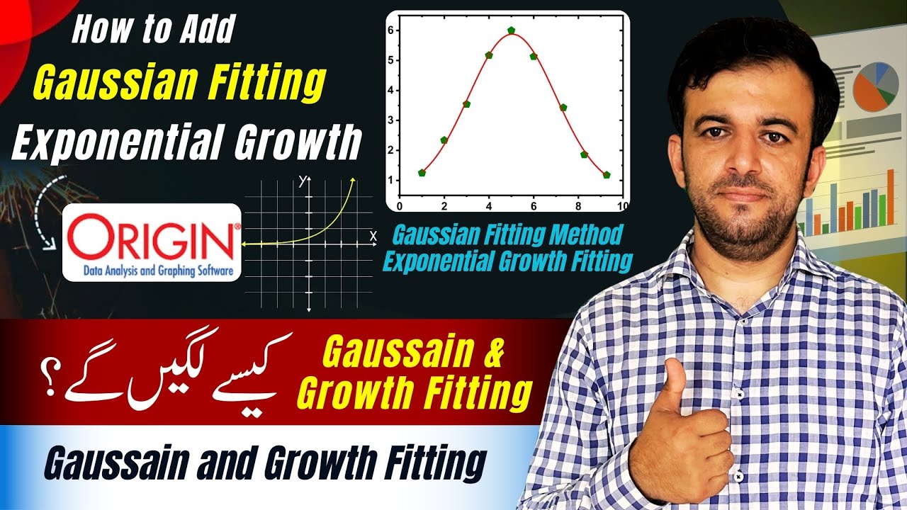 Gaussian fitting in origin | Exponential fitting in origin | OriginPro Lecture 25