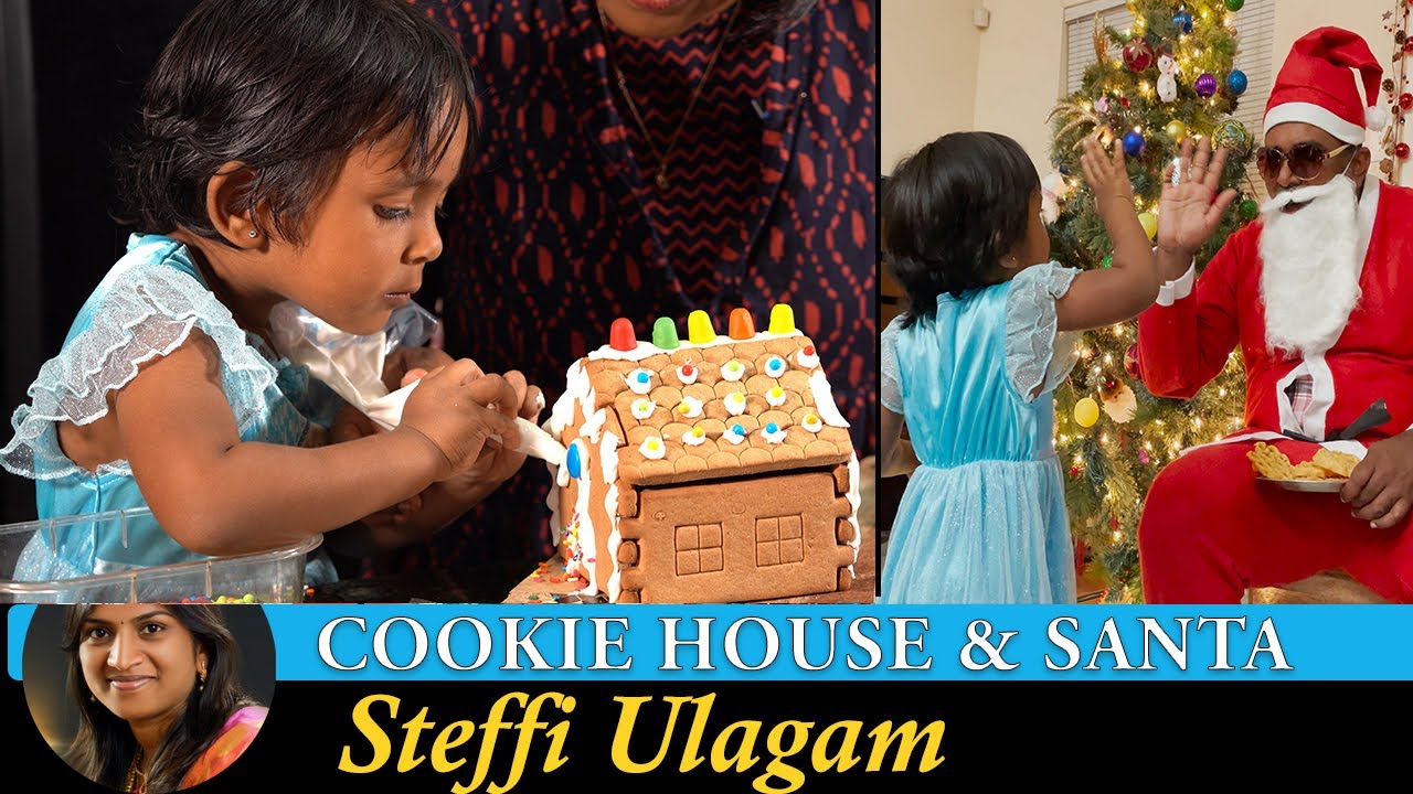 Decorating Gingerbread House Vlog in Tamil | Christmas Lights and Santa Vlog in Tamil