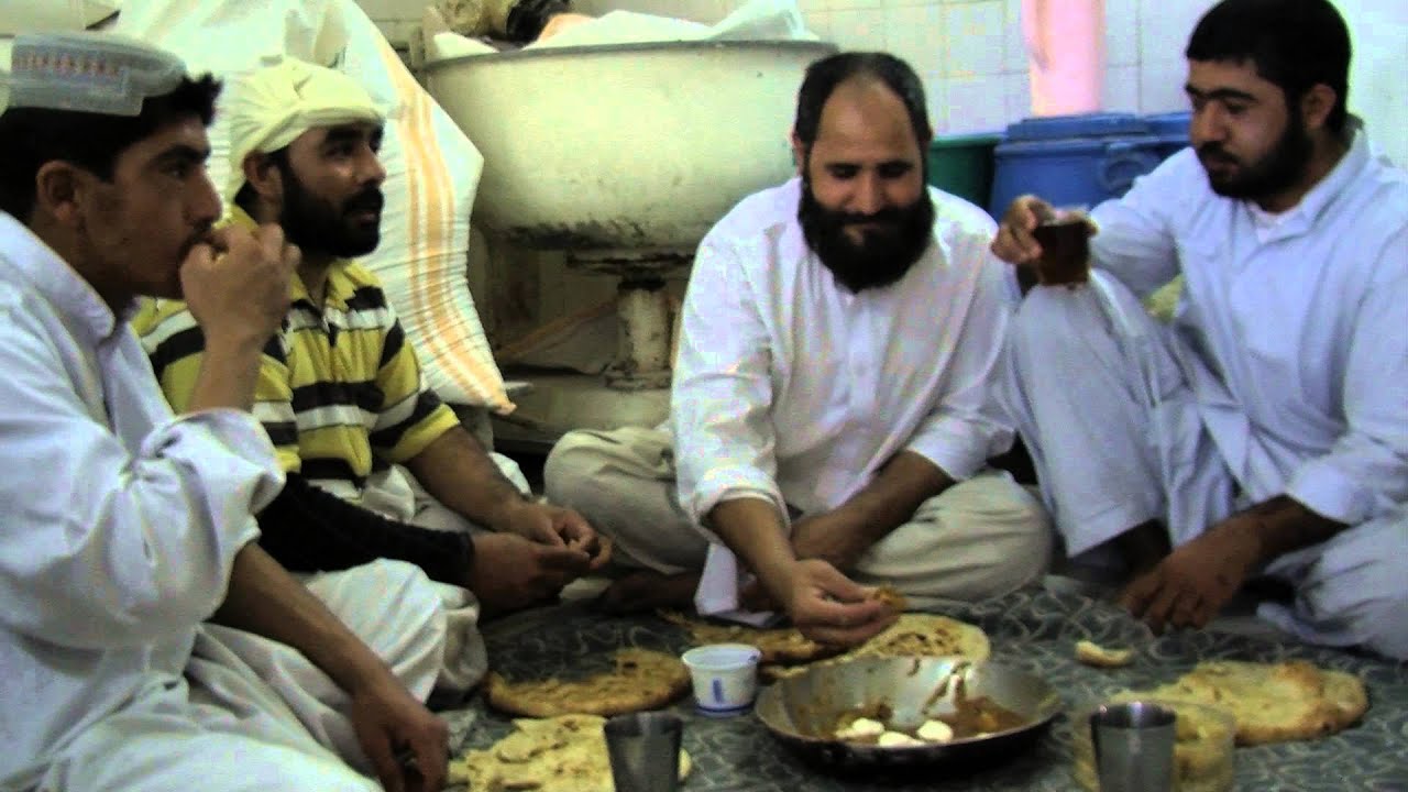 The making of Afghan bread in Sharjah