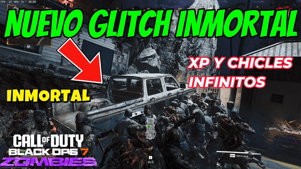 BO7 ZOMBIES NUEVO MEJOR GLITCH CARRO INDESTRUCTIBLE GODMODE XP Y CHICLES INFINITOS