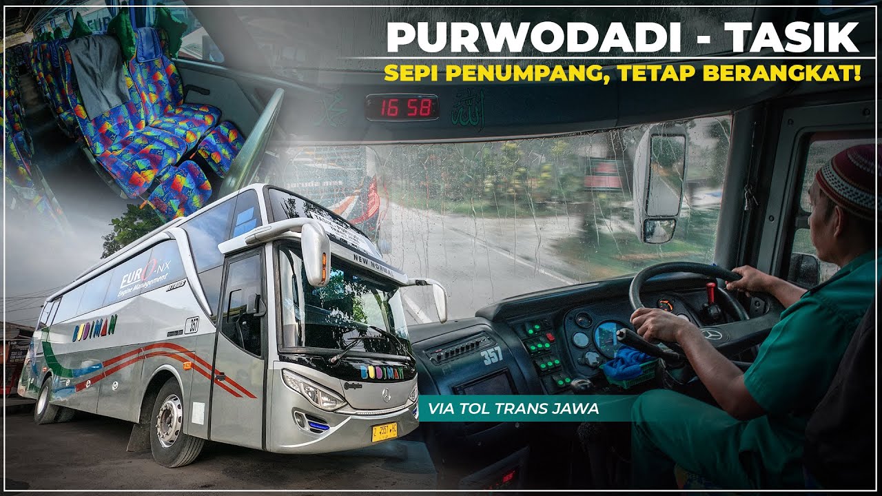 Mencoba TRAYEK BARU Bus Budiman PURWODADI - TASIKMALAYA