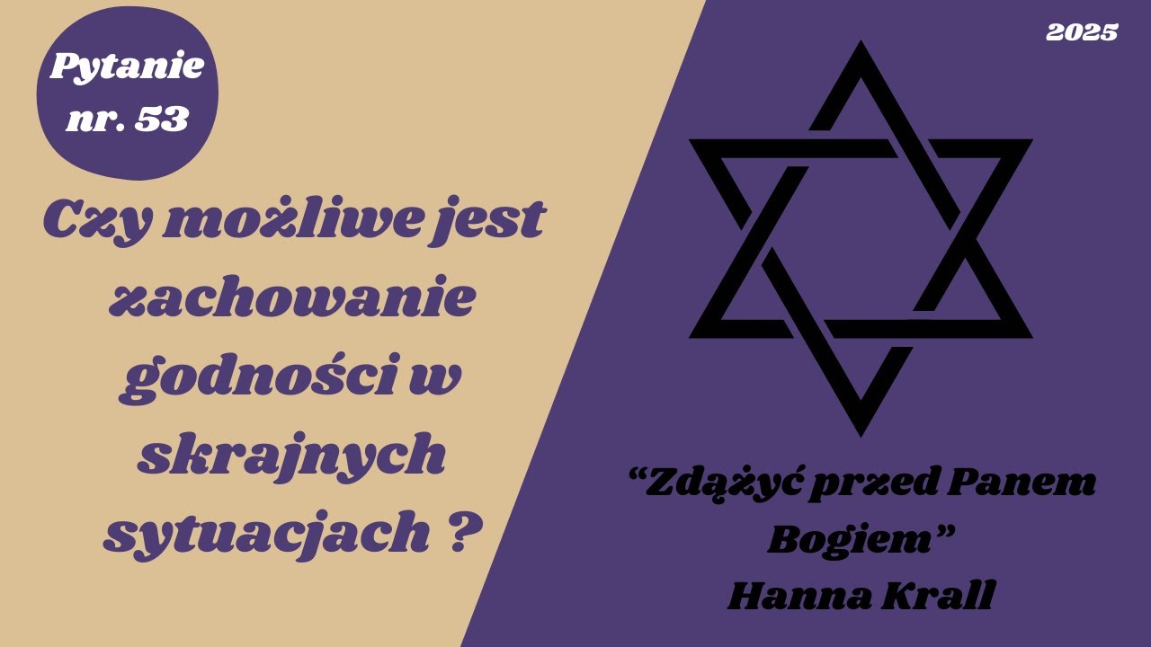Matura ustna: Czy możliwe jest zachowanie godności w skrajnych sytuacjach ? #matura2025