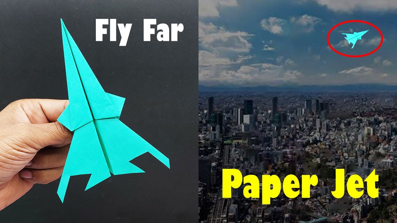 How to Make Paper Airplane that Fly Far | Paper Jet
