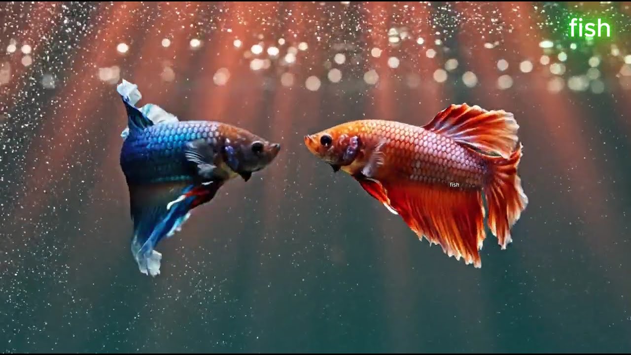 Betta Fish in a Hidden Mountain Stream A Stunning p9 4K Day and Night Aquarium new year 2026
