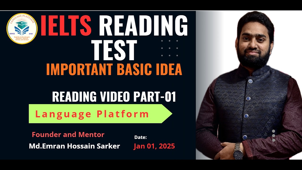 IELTS READING PART 1 -IMPORTANT BASIC IDEA OF READING PASSAGE