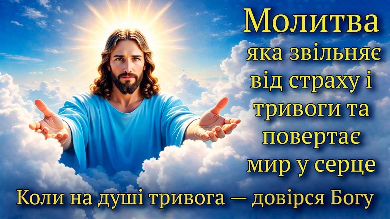 МОЛИТВА, ЯКА ЗНІМАЄ СТРАХ І ТРИВОГУ Щоденні молитови Божого захисту
