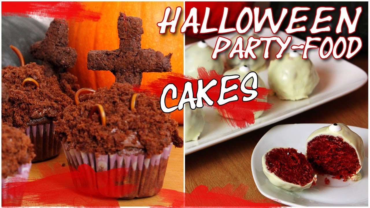 Halloween Party Food Cakes - Augapfel Cake Pops und Grab Cupcakes| Collchen14