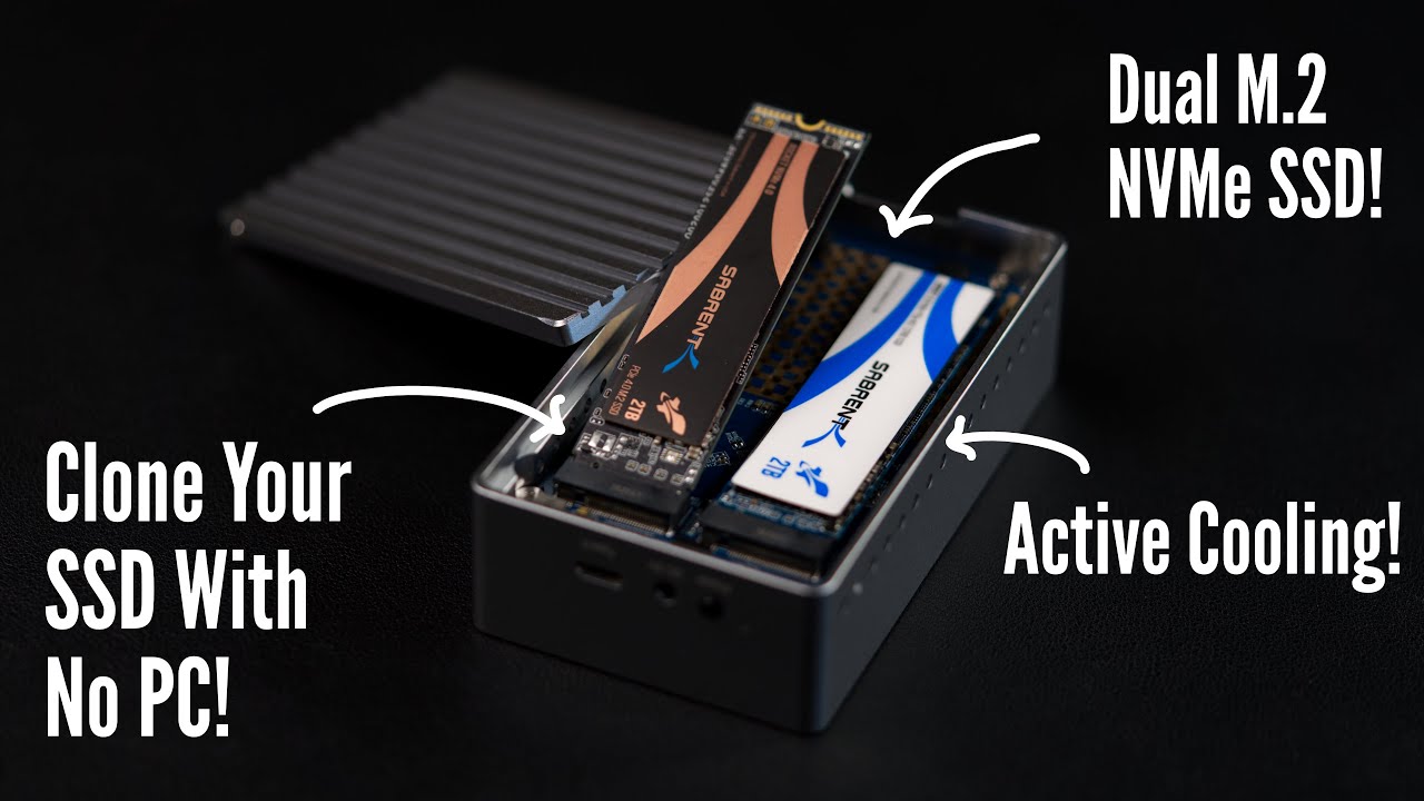SABRENT Dual SSD Enclosure With Offline Cloning | Perfect IT Accessory