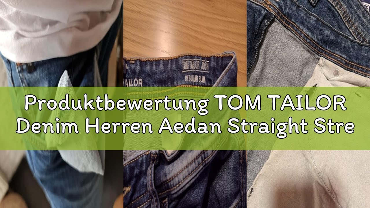 Produktbewertung TOM TAILOR Denim Herren Aedan Straight Stretch-Jeans