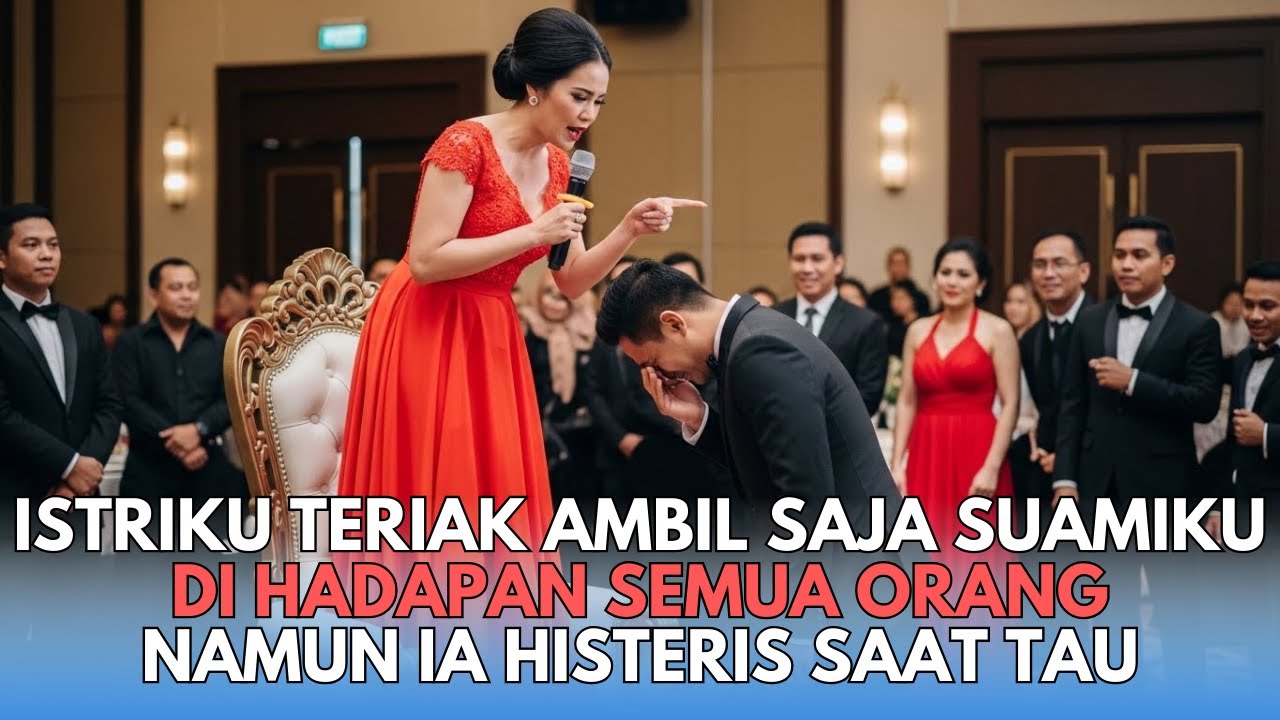 "SIAPA YANG MAU TUKAR SUAMI?" TERIAK ISTRI SAAT ACARA KANTOR, TAPI DIA PANIK SAAT BOSSNYA BERKATA..