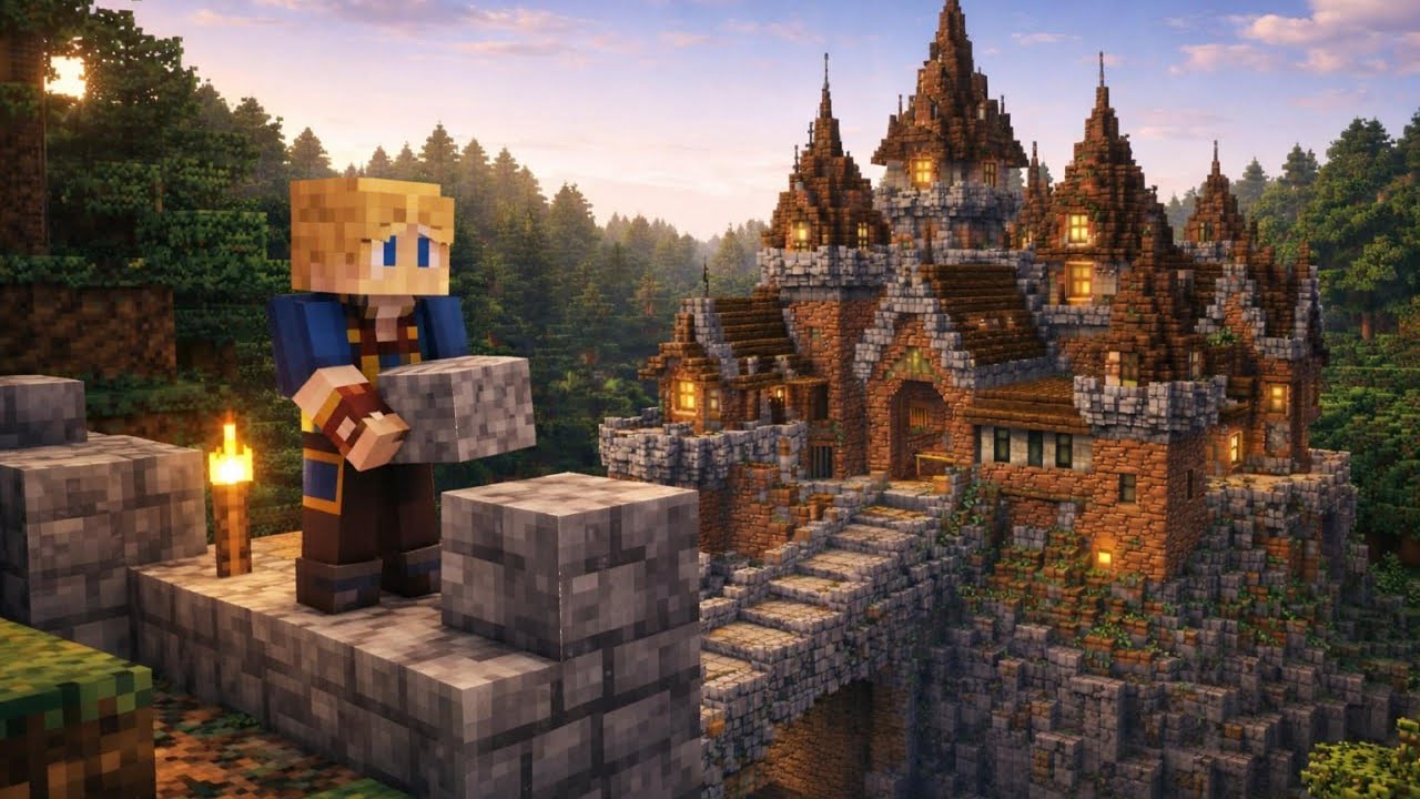 Minecraft lekin katta qasr quramiz | Minecraft Stream