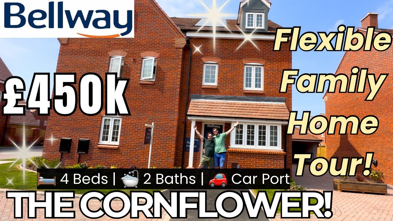 🔑 INSIDE Bellway The ‘Cornflower’ Show Home Tour | 4 Bed New Build UK House | Harvino 2025