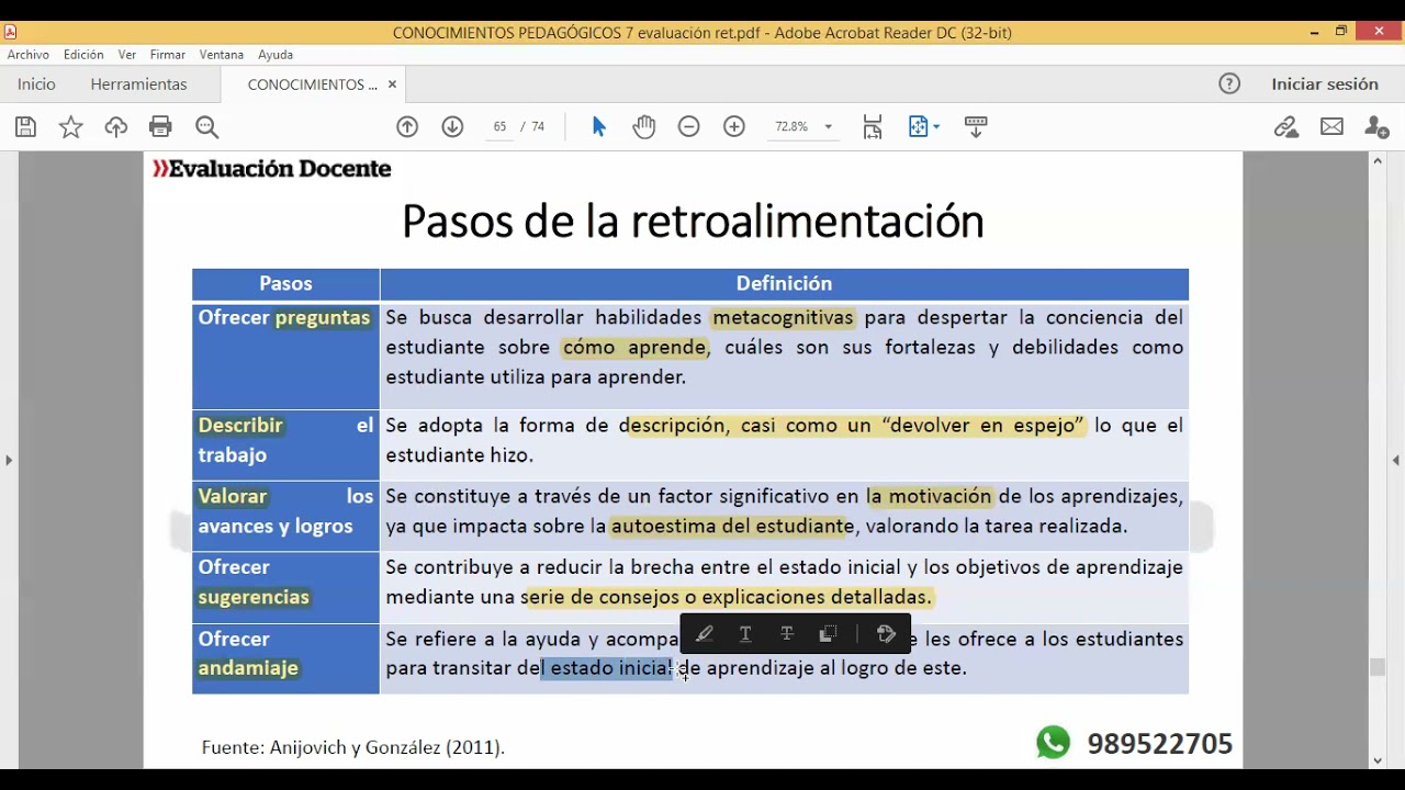 Retroalimentación: Rebeca Anijovich vs Daniel Wilson