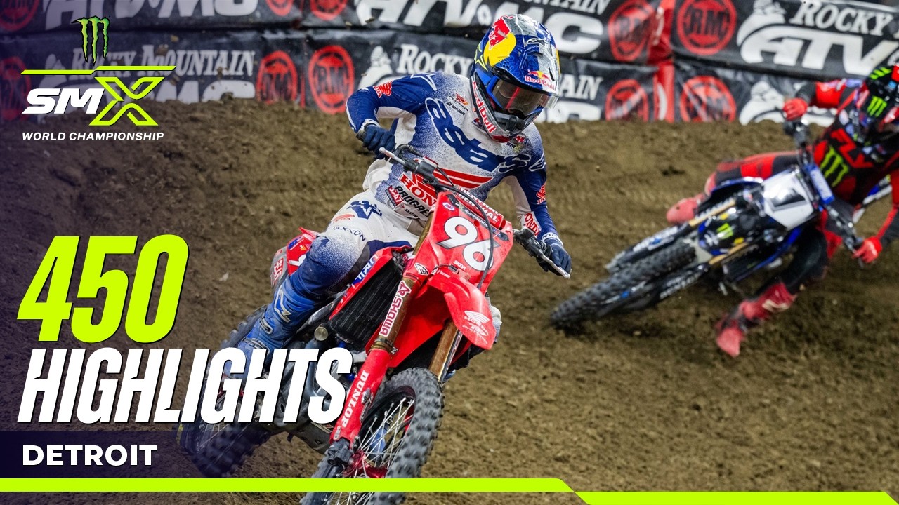 Supercross Round #11 450SX Highlights | Detroit, Michigan | March 28, 2026