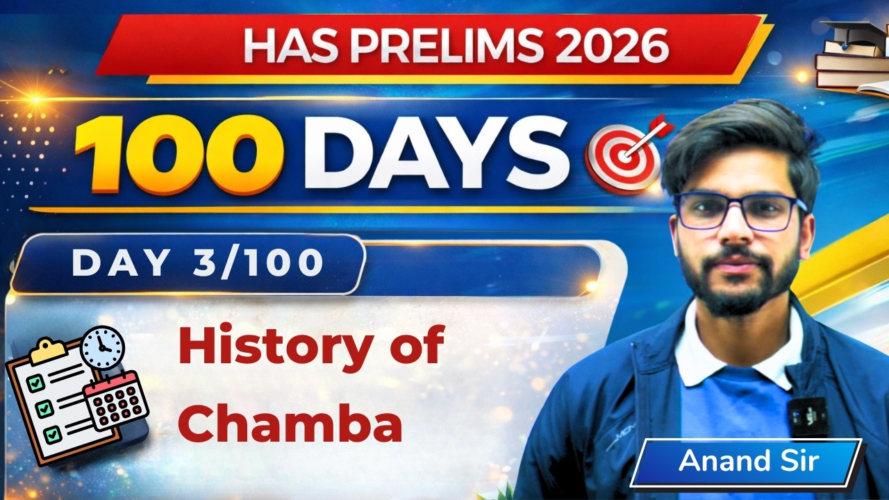 Day 3/100_History of Chamba || 100 Days, 500 MCQs, 1500 Concepts ||