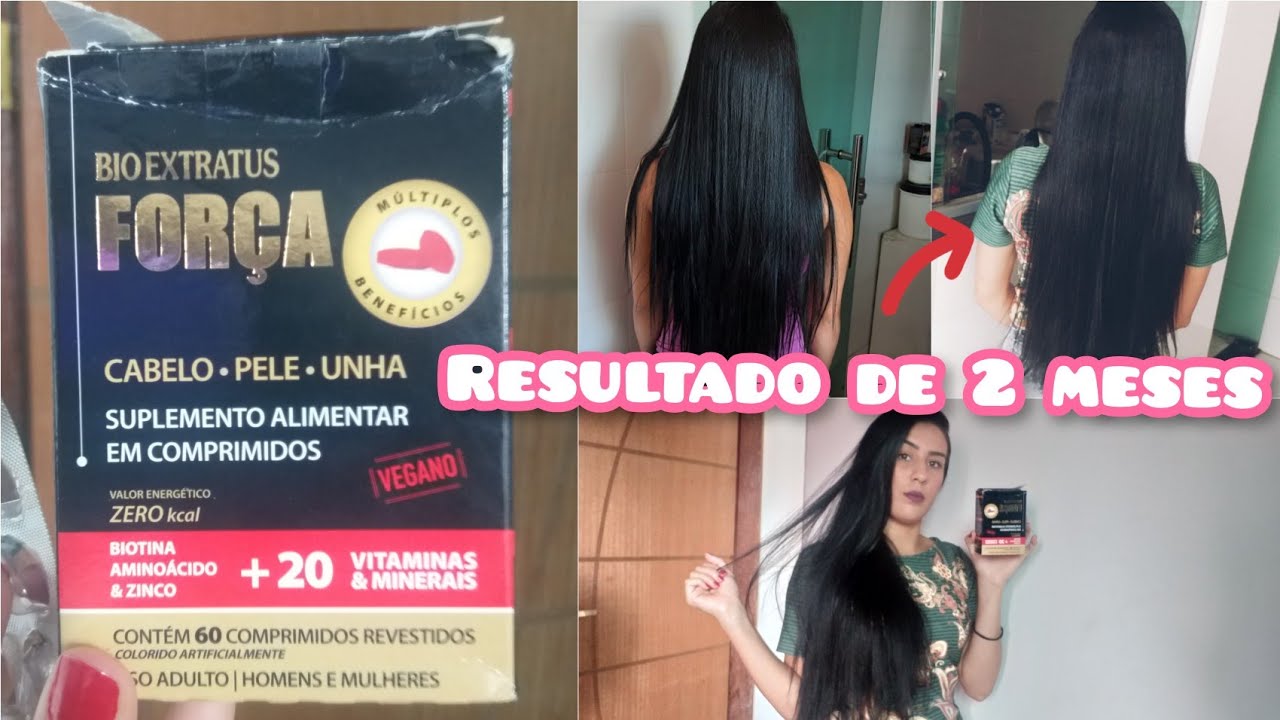 SUPLEMENTO CAPILAR FORÇA  DA BIO EXTRATOS / O QUE EU ACHEI? / CRESCEU MUITO!! || RESENHA
