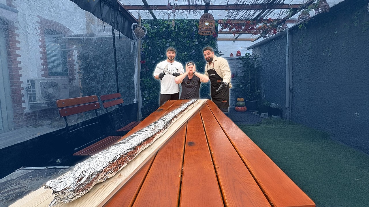 Ich versuche 3 METER LAHMACUN 🌯🔥 – Deutschlands Mega Rekord Challenge 🤯