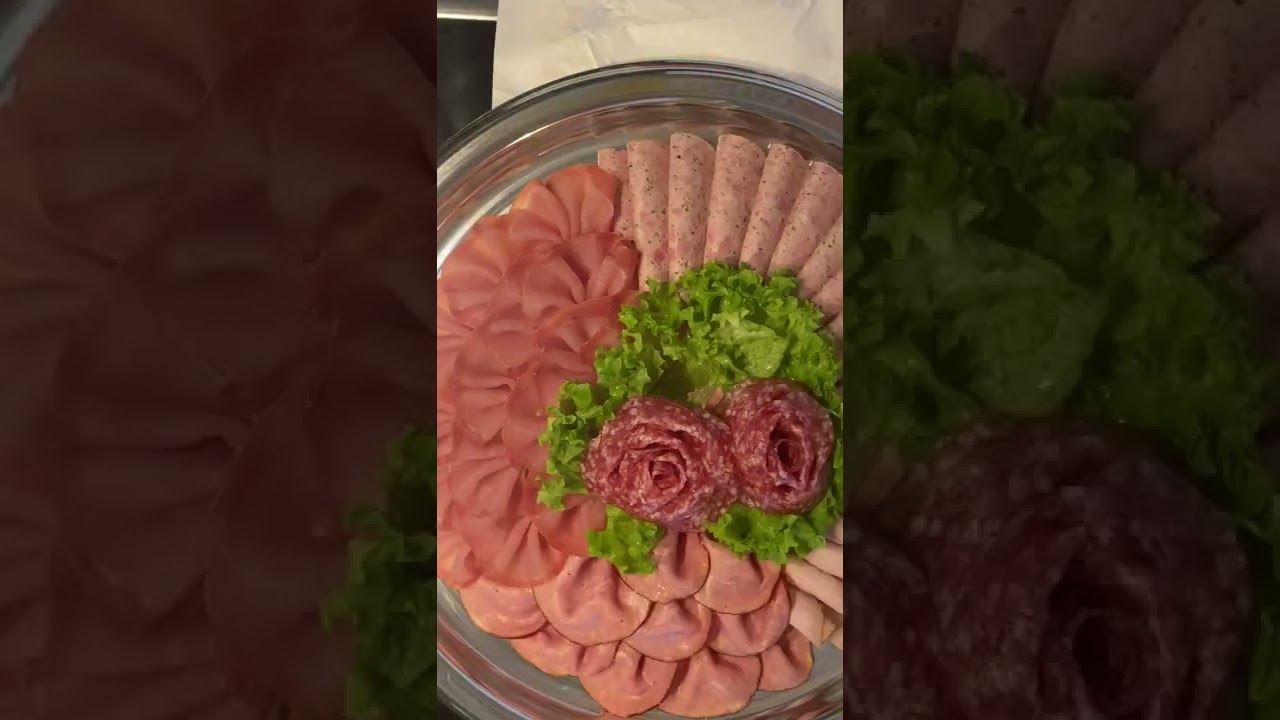 Zucchiniblätter 🌿 Salamirosen 🌹zum selber machen .