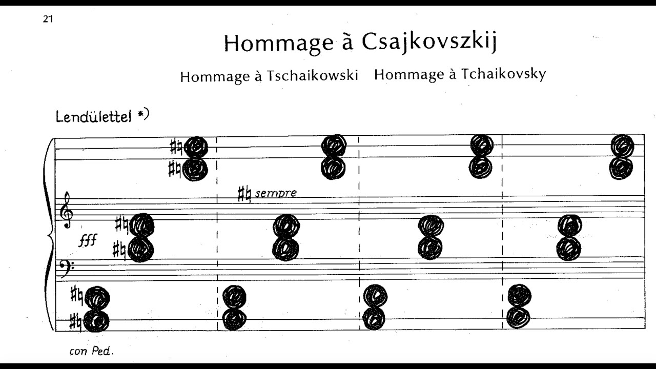 Gy&ouml;rgy Kurt&aacute;g | Hommage &agrave; Csajkovszkij, de J&aacute;t&eacute;kok, Livre 1er [score-following video]