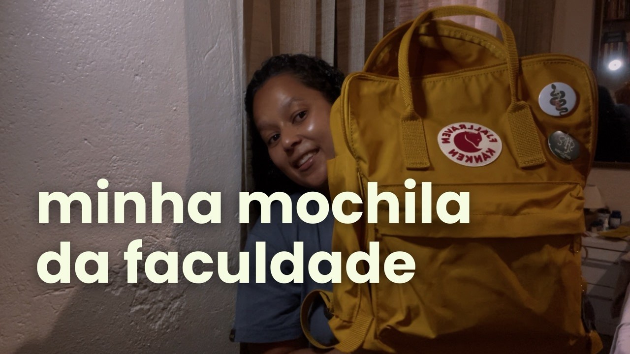 o que levo na minha mochila pra faculdade de medicina ? FJALLRAVEN KANKEN