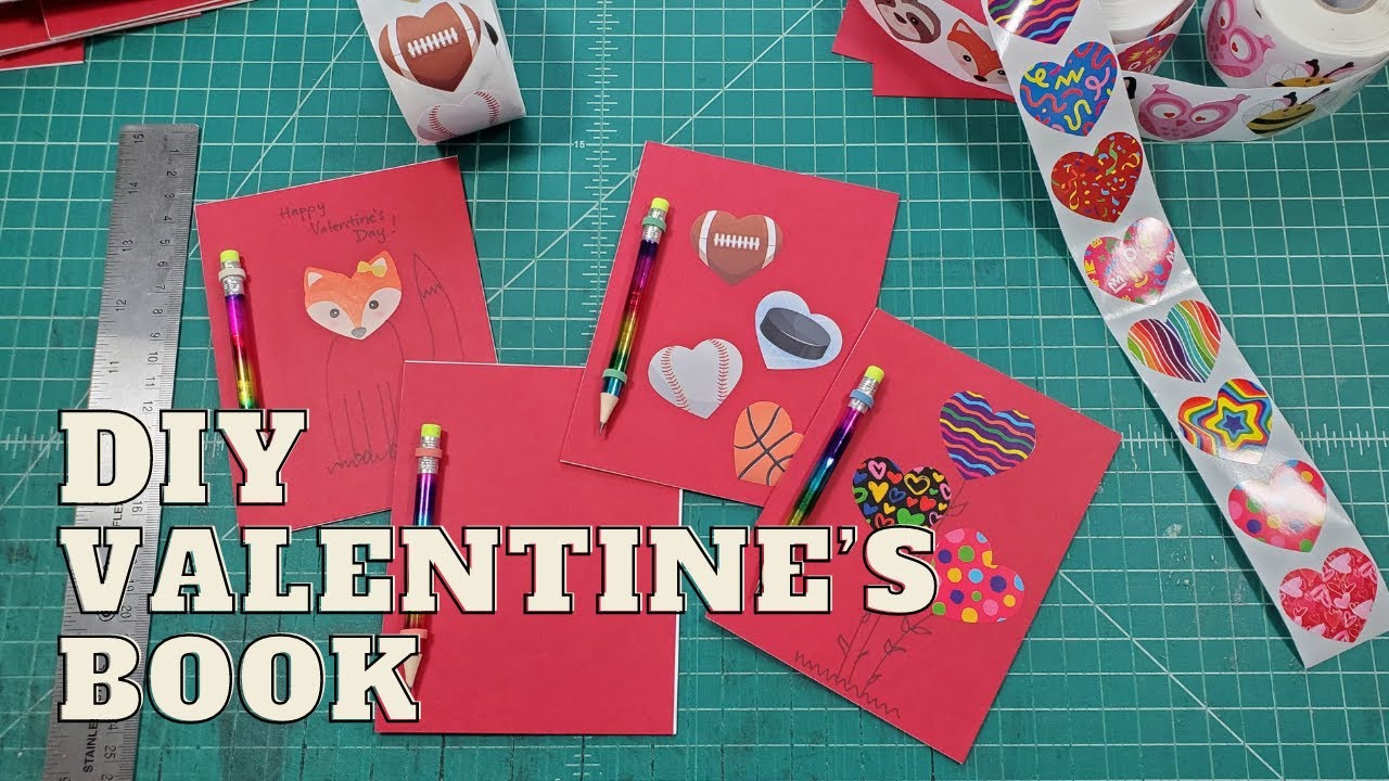 Easy Handmade Valentines for Kids // Simple Handmade Book // Valentine's Day Craft Stoneburner Books