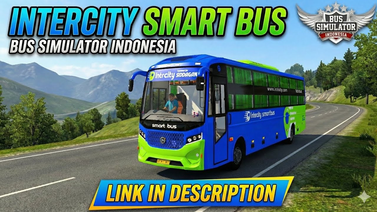 Intercity smart bus mod link for bus simulator indonesia gameplay 