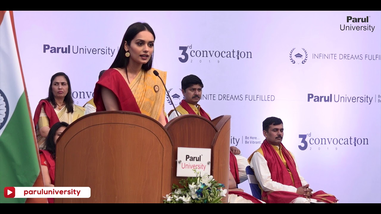Convocation Address | Miss Manushi Chhillar | Parul University