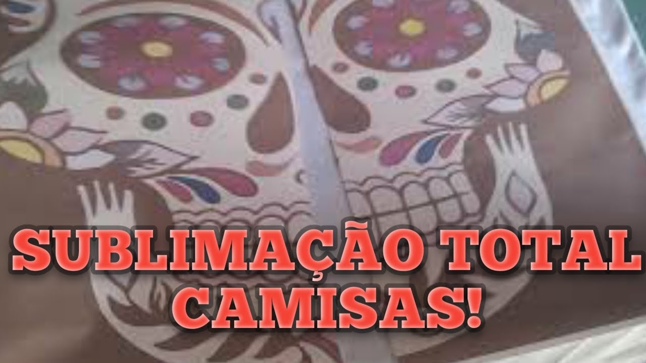 SUBLIMAÇÃO TOTAL COM IMPRESSORA A4 E PRENSA PEQUENA,  30 X 38 CM. #sublimação_total #camisetas