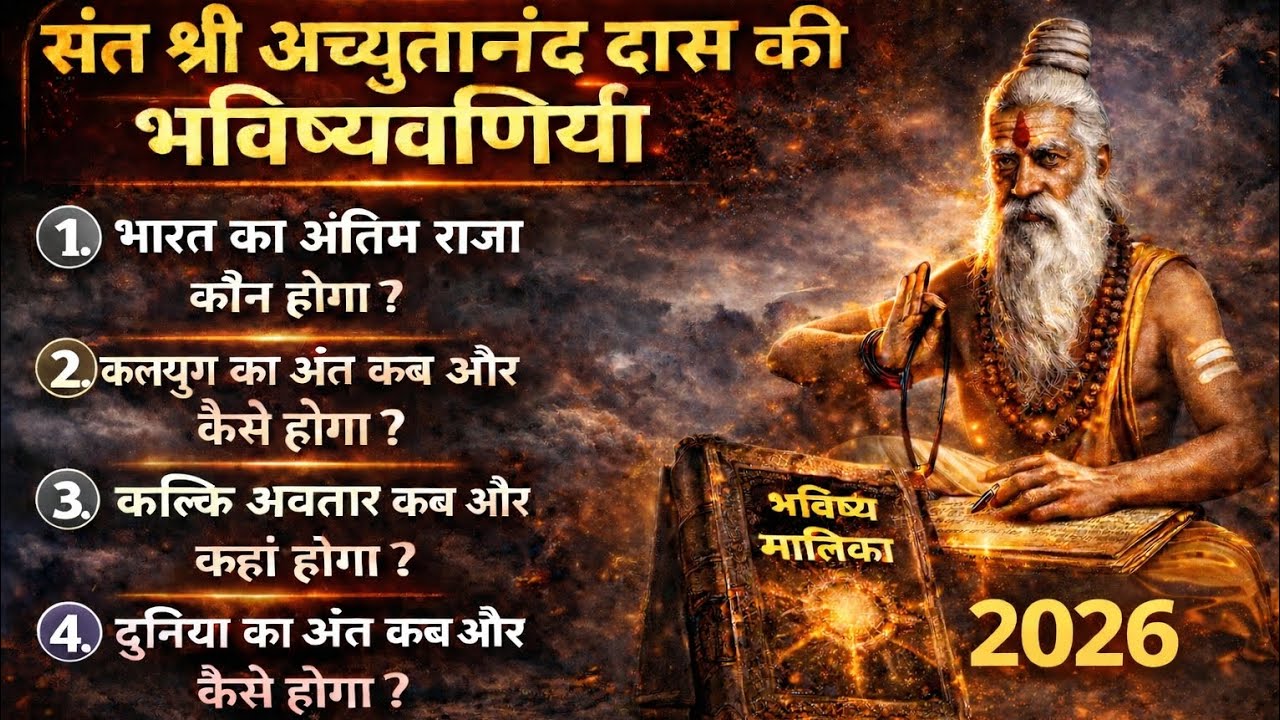 अच्युतानंद की हैरान 😱 करने वाली भविष्यवाणियां 🚩| भविष्य मालिका | कल्कि अवतार, प्रलय और कलियुग का अंत