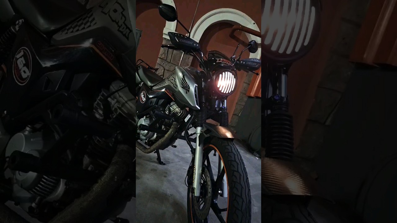 #honda CG Fan 160 Custom Personalizada Scrambler Farol Redondo Painel KR200
