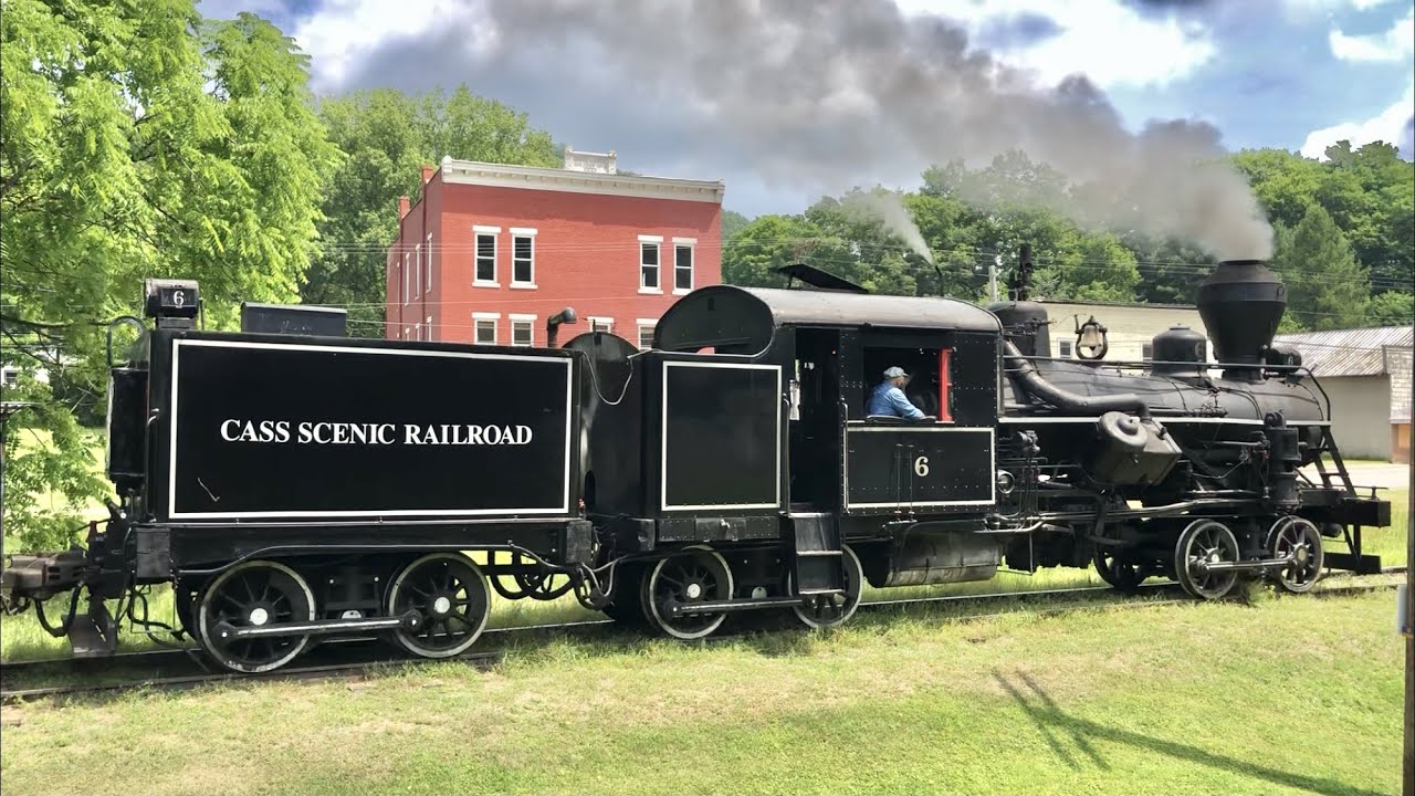 Rare Heisler Steam Train  In West Virginia!!  Coal Burning  Steam Locomotive Train With Caboose!
